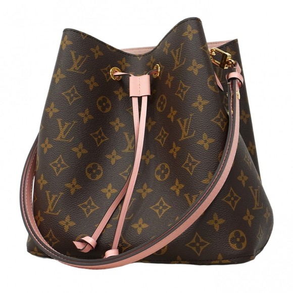 Louis Vuitton Monogram NeoNoe MM Shoulder Bag M44022 Rose Poodle Women's P123... - Picture 1 of 11